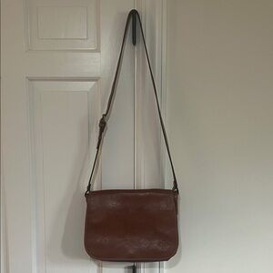Brown Leather Crossbody Shoulder Bag